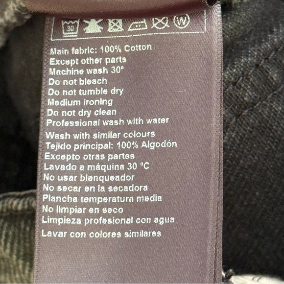 Ba&sh David black shorts open zip patch pockets denim cotton raw hem high rise 0 - Picture 13 of 13